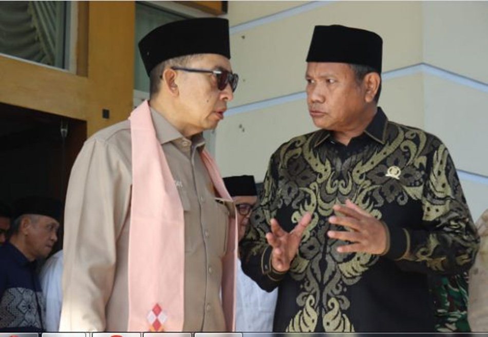 Wakil Ketua DPRD Provinsi Gorontalo, Ridwan Monoarfa bersama menteri Kebudayaan  Fadli Zon.(F:hms-Enki)