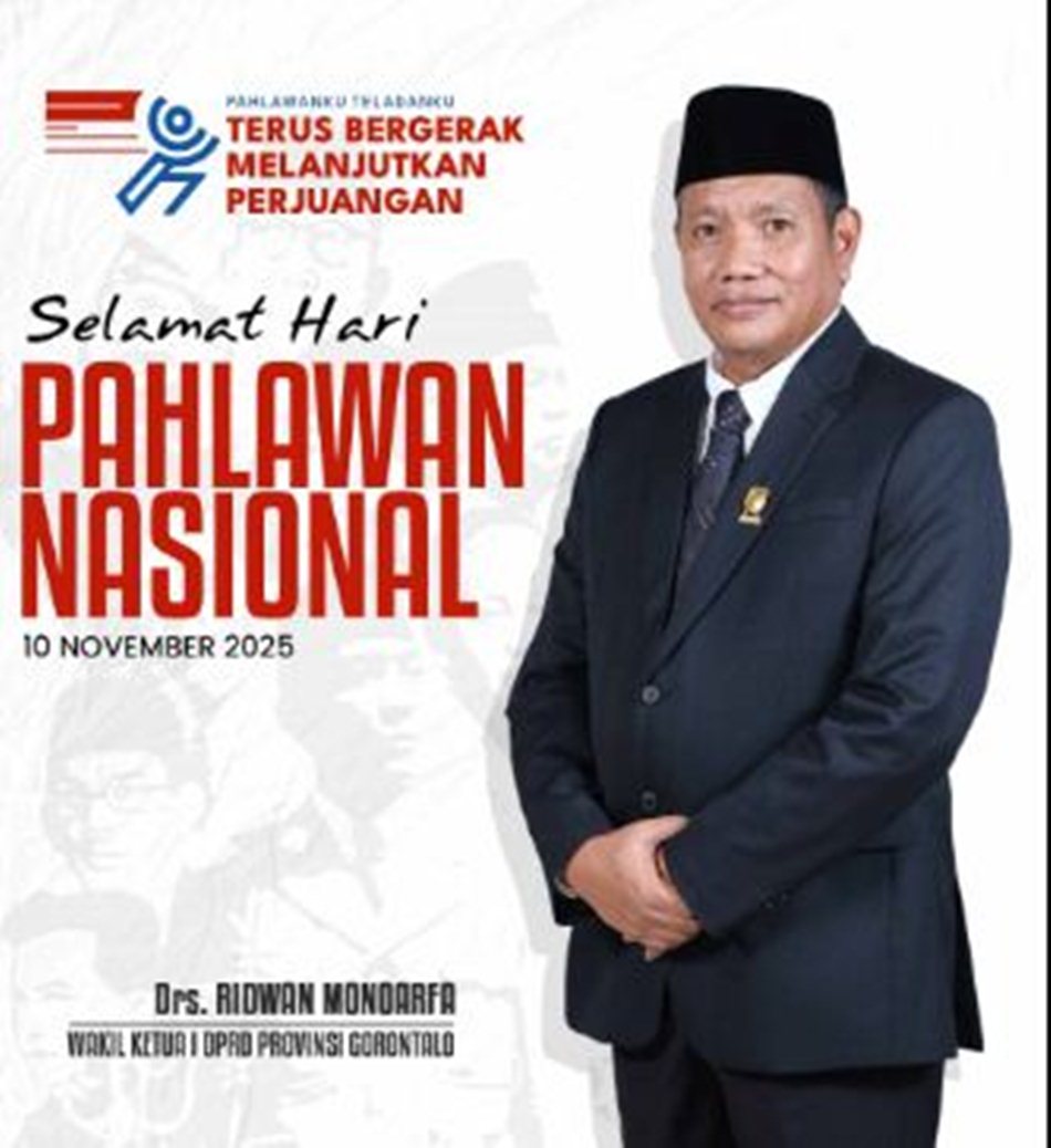Wakil Ketua DPRD Provinsi Gorontalo, Ridwan Monoarfa.(F>Ist)