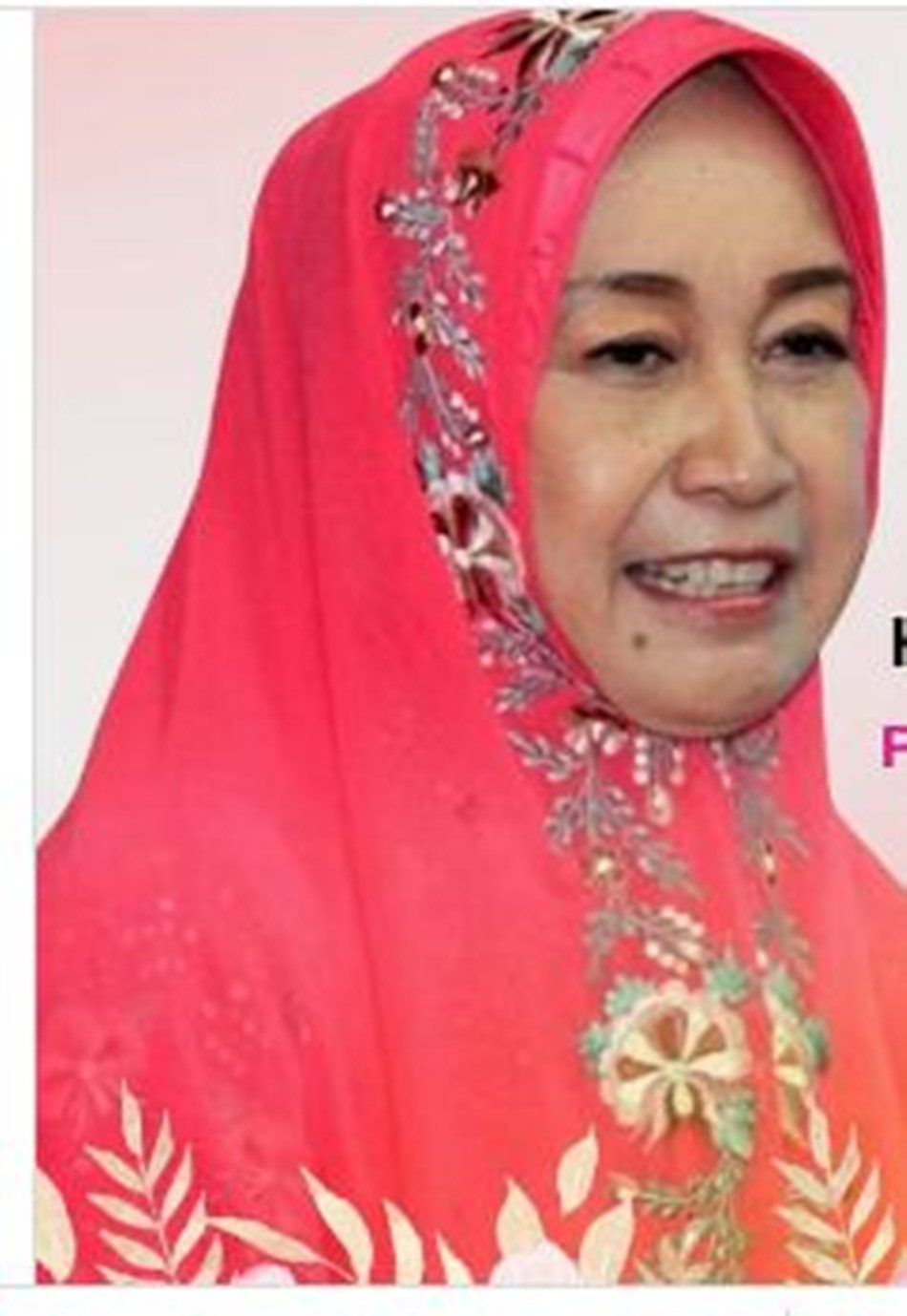 Almarhumah Hj. Rugaiya Usman.(Instagram)