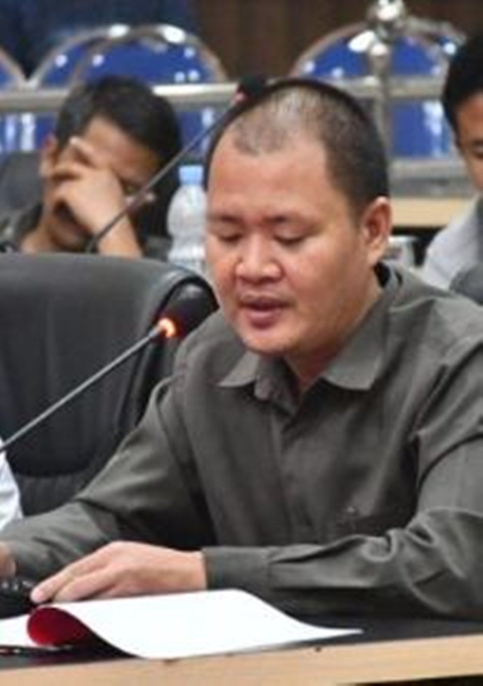 juru bicara fraksi PDIP  Hariyanto Mamangkey.(F:dok Hms)
