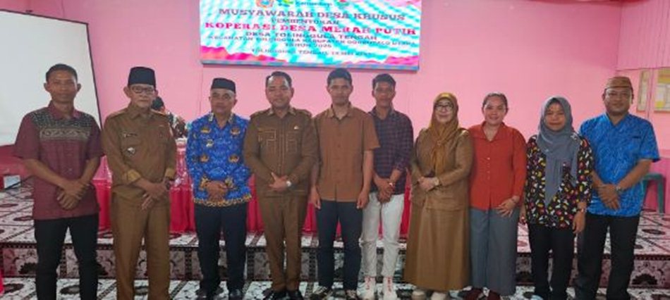 Pembentukan Koperasi Desa Merah Putih ( KDMP) di Kabupaten Gorontalo Utara .(F:Kmfo)