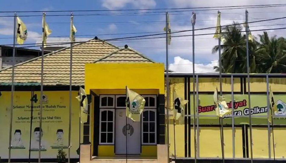Kantor DPD II Golkar Pohuwato.(f:dok)
