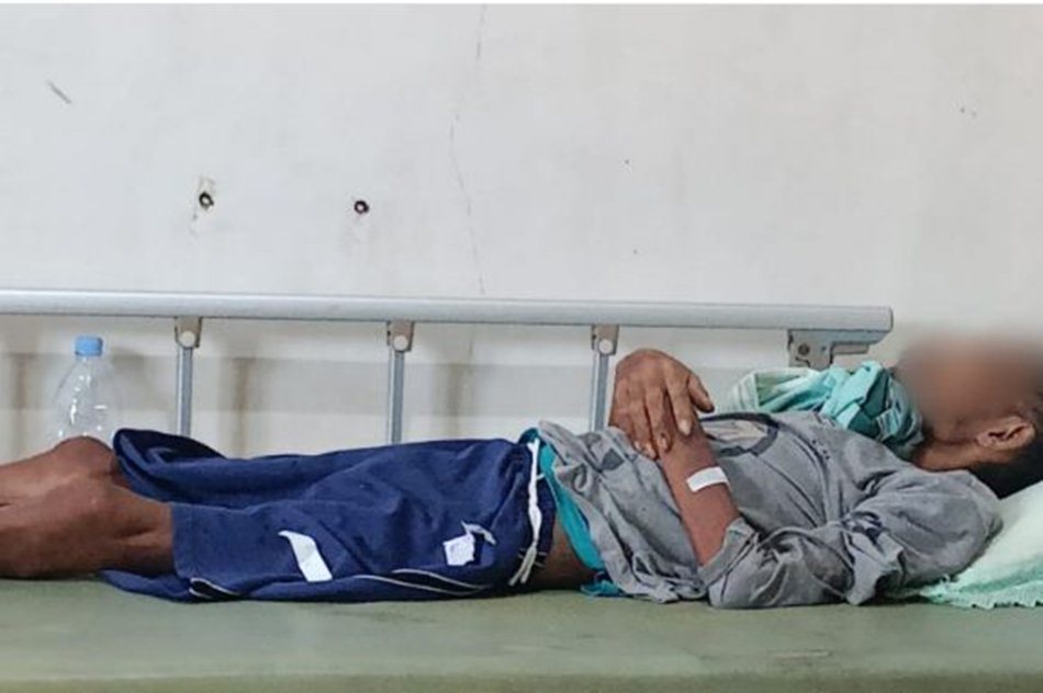 Karim Makidu, pria yang sempat dijuluki warga sebagai &ldquo;Kolor Ijo&rdquo;saat dirawat di RS Toto Kabila (F:FB Abdul Kadir Pakaya).