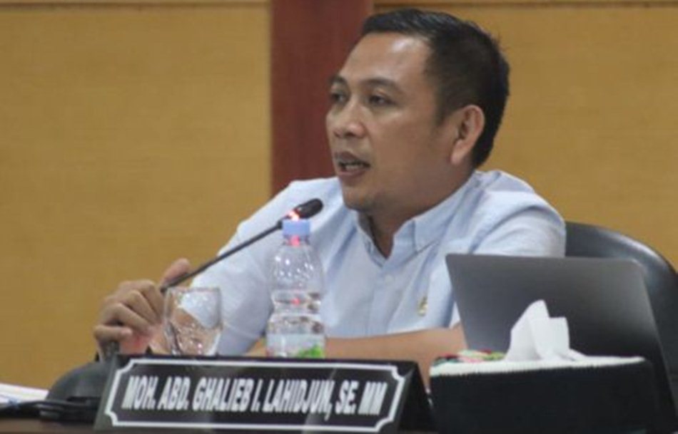 Anggota Badan Anggaran DPRD Provinsi Gorontalo, Ghalib Lahidjun..(F:Hms-Engki)