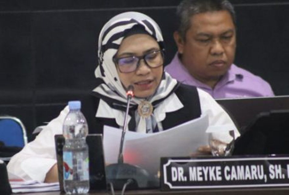 Anggota Banggar DPRD, Meyke Camaru.(F:Hms-Engki)
