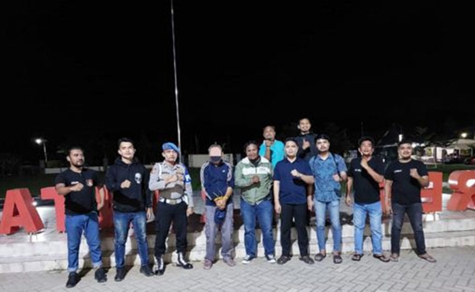 terduga pelaku dalam kasus dugaan pencabulan terhadap anak di bawah umur. ditangkap di Gorontalo Utara (F:hms-Pol)