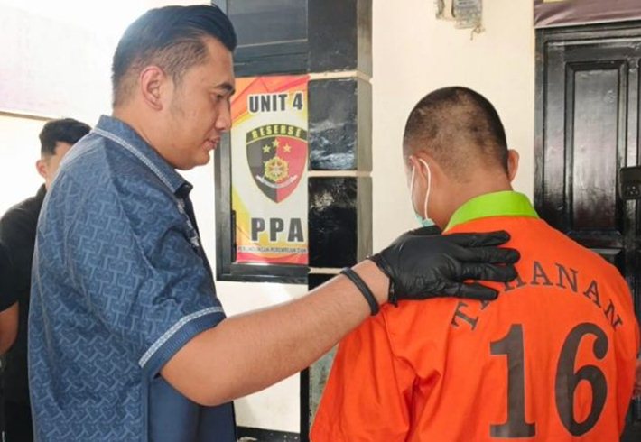 Kasat Reskrim Polresta Gorontalo Kota, AKP Akmal Novian Reza, mengungkap pelaku pencurian berinisial JK .(F:Hms-Pol)