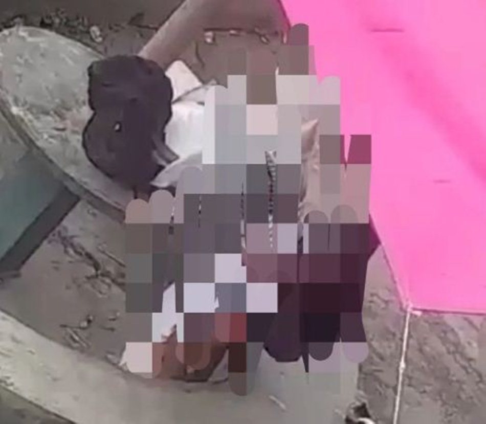 video mesum yang diduga dibuat oleh sepasang muda-mudi di kawasan wisata Tangga 2000.(Tangkapakan layar video)