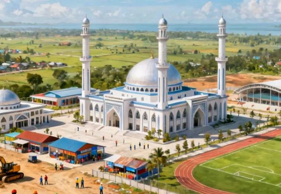 Penampakan mesjid raya Gorontalo (F:Ist)