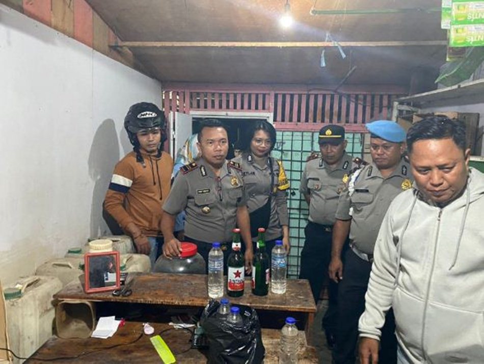 Kapolsek Telaga menjelaskan bahwa operasi difokuskan pada penindakan berbagai bentuk penyakit masyarakat.(F:Hms-Pol)