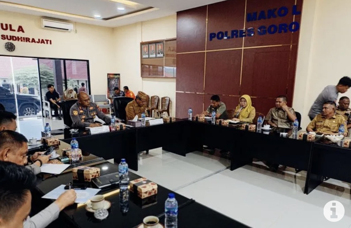 Polres Gorontalo Utara rakor pengamanan Natal dan Tahun Baru