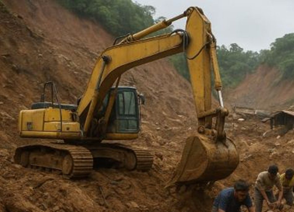 Korban diduga tertabrak bagian belakang alat berat jenis excavator   yang tengah melakukan manuver atau swing saat beroperasi di lokasi tambang.(Tangkapan layar Video)E