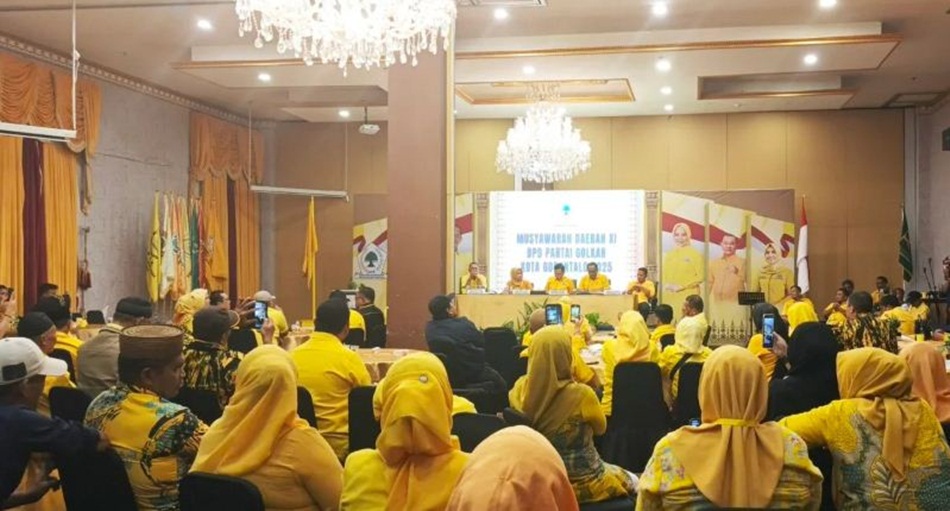 Musyawarah Daerah (Musda) Partai Golkar Kota Gorontalo berlangsung penuh tensi. (F:Ist)