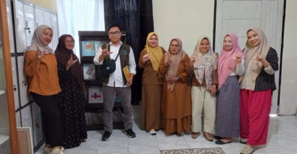 Relawan Literasi Masyarakat (Relima) dari Perpustakaan Nasional (Perpusnas) Republik Indonesia, lokus Kabupaten Bone Bolango.(F:ist)