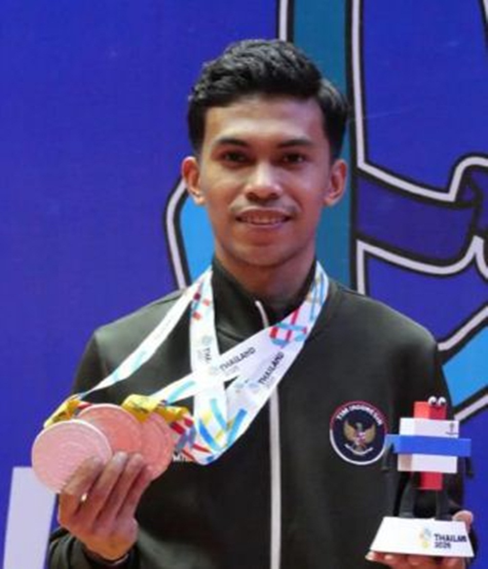 Atlet muda, Jelki Ladada,tampil sebagai salah satu pahlawan olahraga Indonesia di SEA Games 2025 Thailand. (F:Ist)