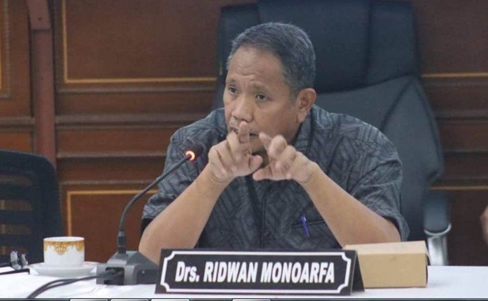 Wakil Ketua DPRD Provinsi Gorontalo, Ridwan Monoarfa. (F:dok Hms)