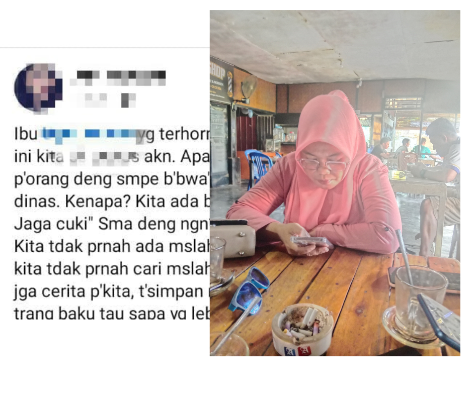 Warga Dulupi AT yang juga guru di salah satu Kecamatan Dulupi merasa di cemarkan nama baiknya oleh tetangganya