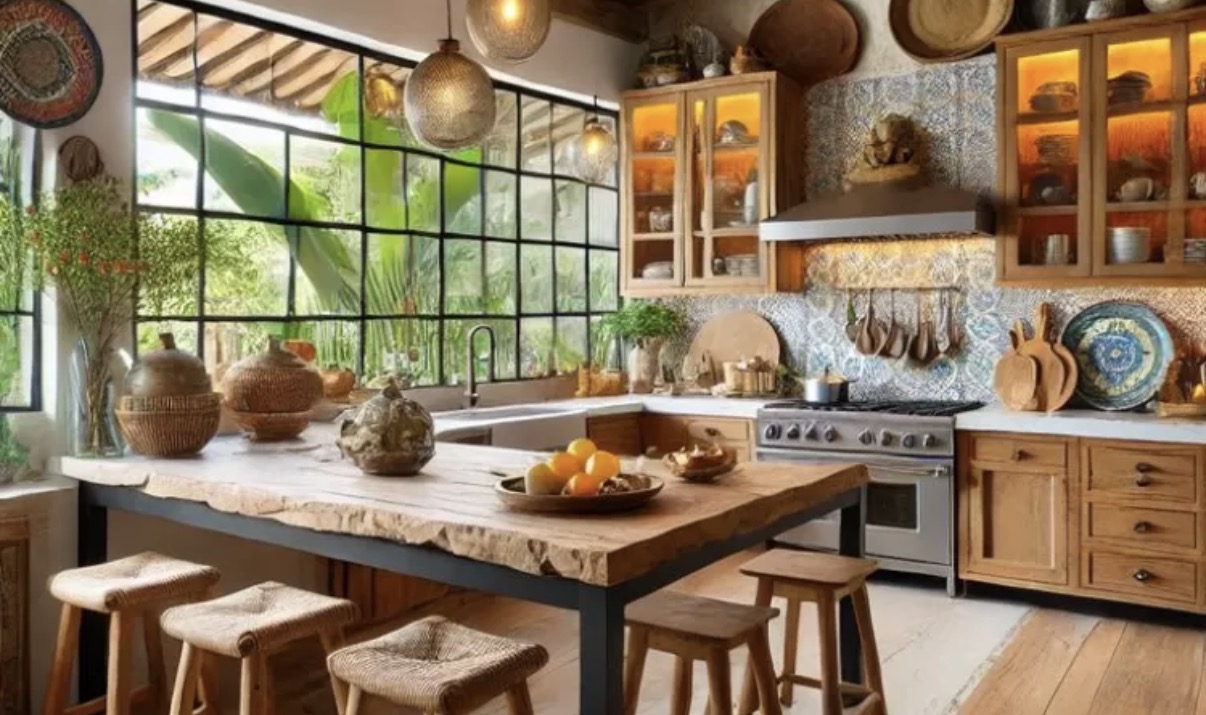 Ilustrasi, warna-warna yang baik digunakan di dapur. Pinterest/ Eduarda.