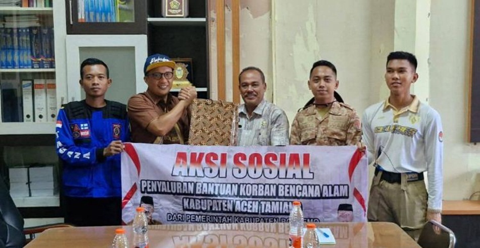 Wakil Bupati Lahmudin mengatakan kehadirannya bukan semata seremonial, melainkan  wujud empati atas musibah yang menimpa warga Aceh.(F:ist)
