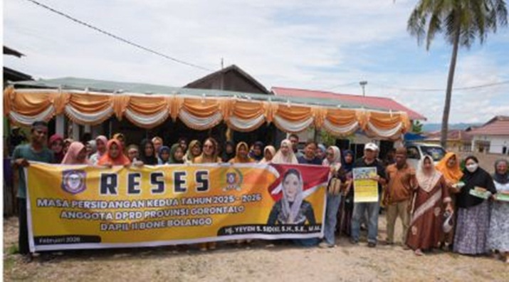 kunjungan reses anggota DPRD Provinsi Gorontalo Yyeyen Sidiki dalam rangka ress (F:hms)