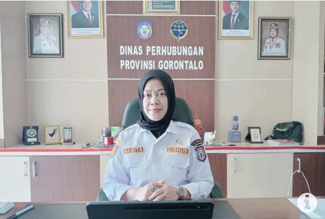 Kepala Dinas Perhubungan Provinsi Gorontalo Sagita Wartabone di Gorontalo.