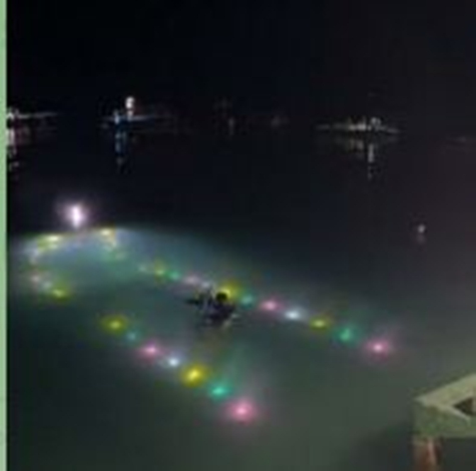 Atraksi bawah laut ini menjadi bagian dari rangkaian Festival Tumbilotohe yang selama ini dikenal sebagai tradisi pemasangan lampu khas masyarakat Gorontalo menjelang Idulfitri..(F:Ist)