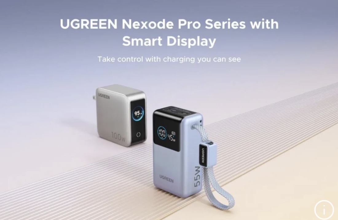 UGREEN Nexode Pro Series with Smart Display: Take control with charging you can see 