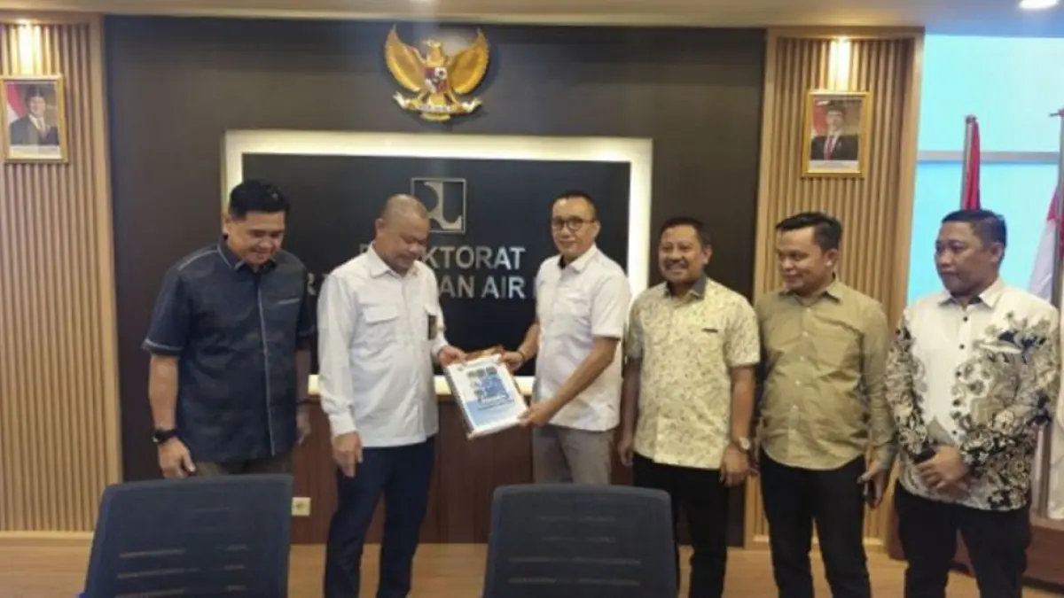 Rombongan Pemkab Boalemo disambut langsung oleh jajaran Direktorat Jenderal Sumber Daya Air Kementerian PU. (F:Forkopim)
