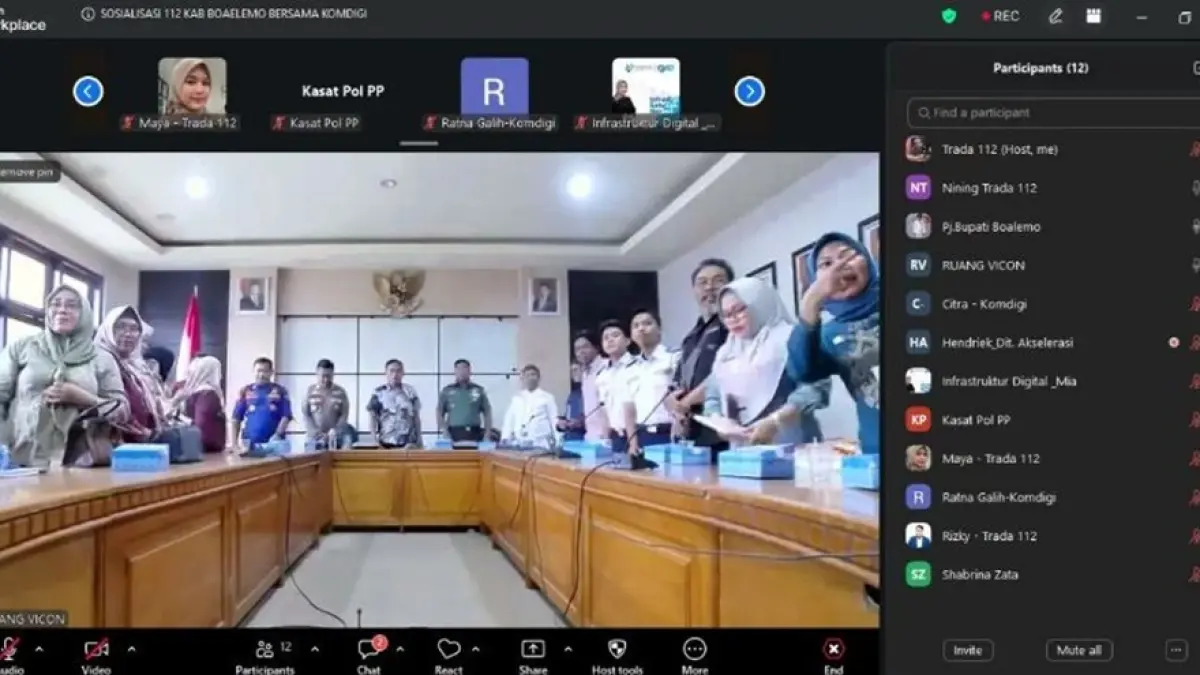 Rapat koordinasi di Kantor Bupati Boalemo seriusi layanan darurat cepat bagi masyarakat. (F:Dkmfo)