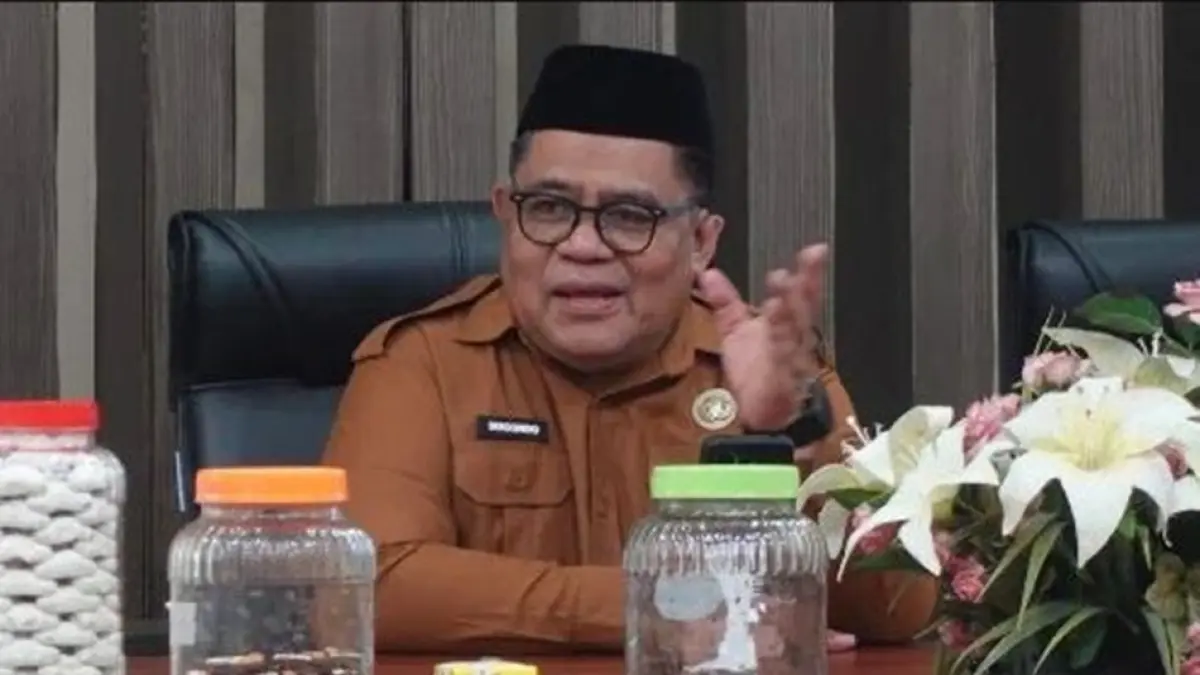 Sekretaris Daerah Sugondo Makmur memimpin rapat kerja sama dengan PT. Indonesia Medikal Instrument.(F::Dkminfo)