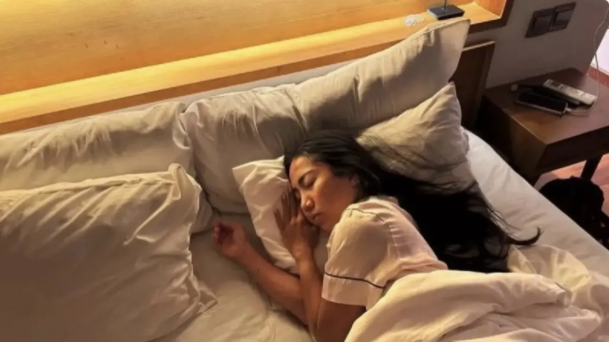 Ilustrasi - Seorang wanita yang sedang tidur. ANTARA/Siti Zulaikha/am.
