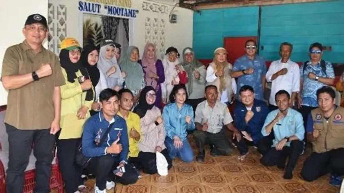 Delegasi Provinsi Kalimantan Selatan memberikan apresiasi terhadap fasilitas pemondokan peserta yang disiapkan di Kecamatan Telaga Biru.(F:Dkmfo)