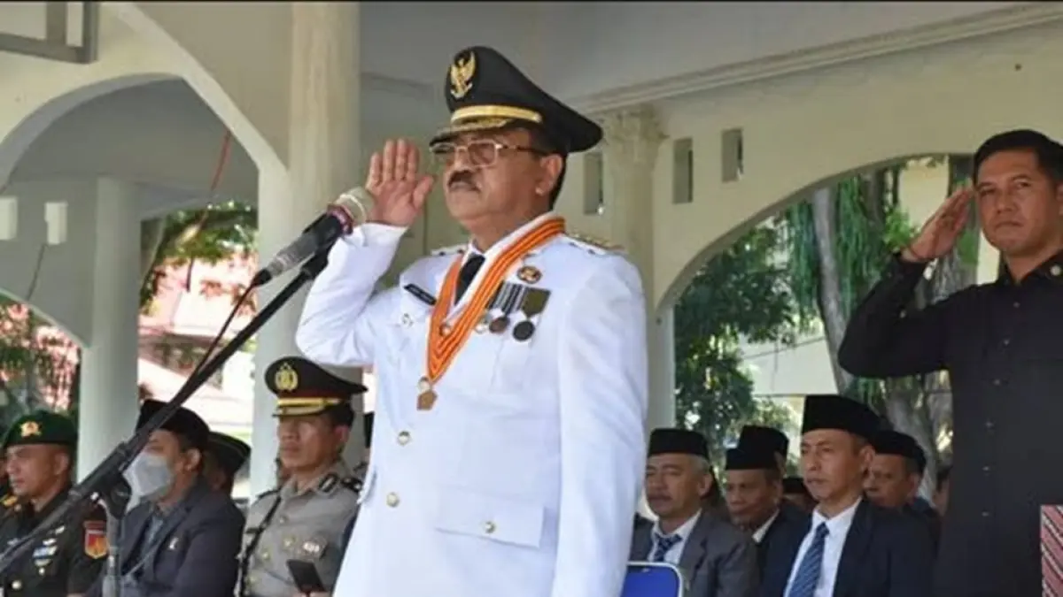 Upacara HUT Otda  dipimpin langsung Bupati Boalemo Rum Pagau sebagai inspektur upacara.(F:Dkmfo)