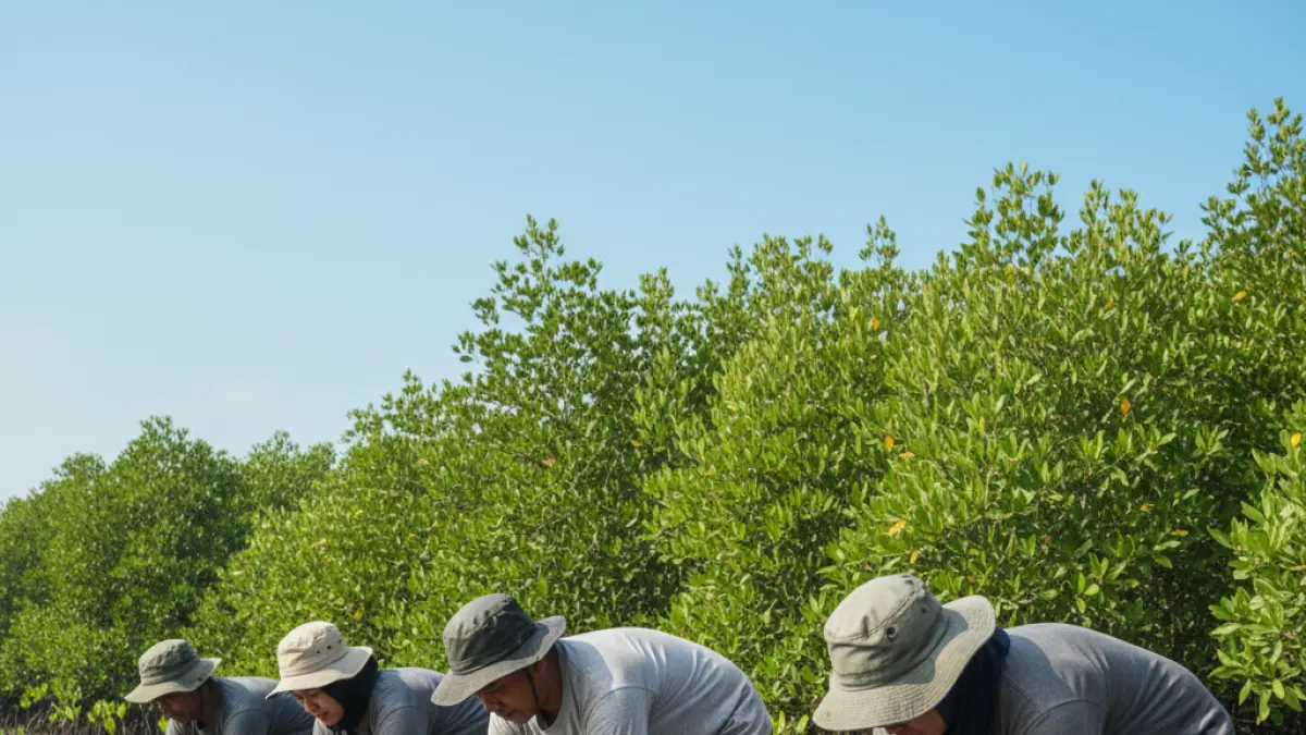 Kelompok Kerja Mangrove Daerah (KKMD) Provinsi Gorontalo menyusun strategi komprehensif untuk melindungi ekosistem mangrove yang mengkhawatirkan, termasuk melalui upaya rehabilitasi dan penanaman bibit.