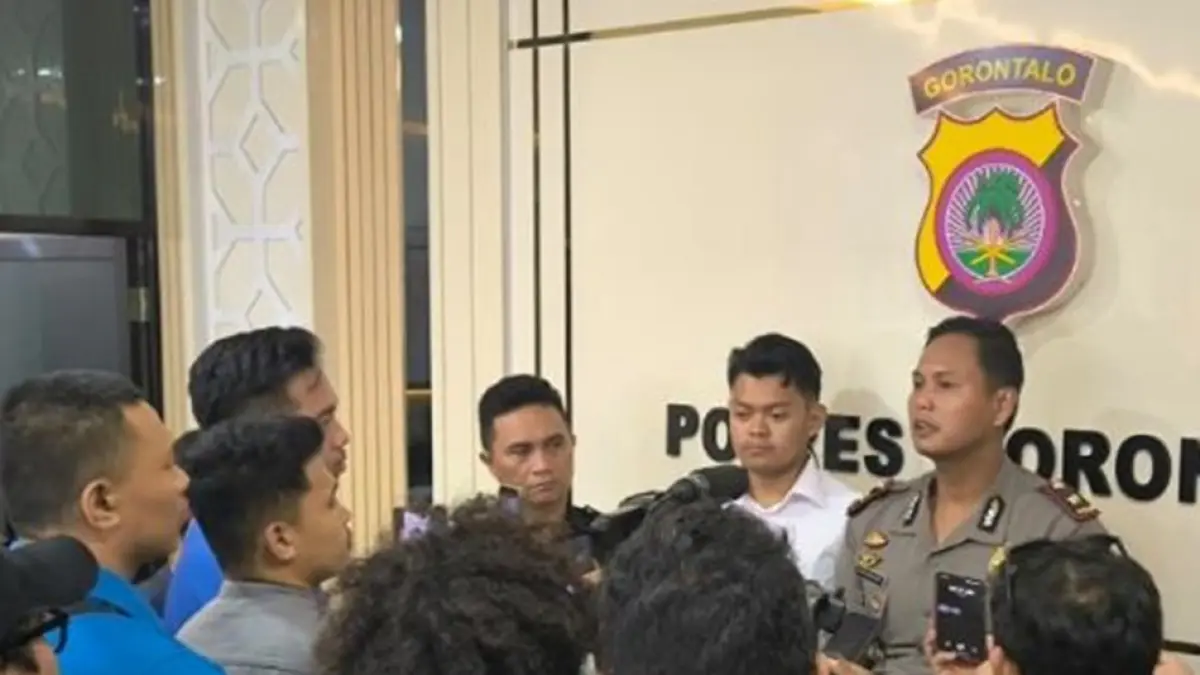 Wakapolres Gorontalo Kompol Wanda Dhira Bernard .saat memberikan keterangan pers.(F:Hms-Pol)
