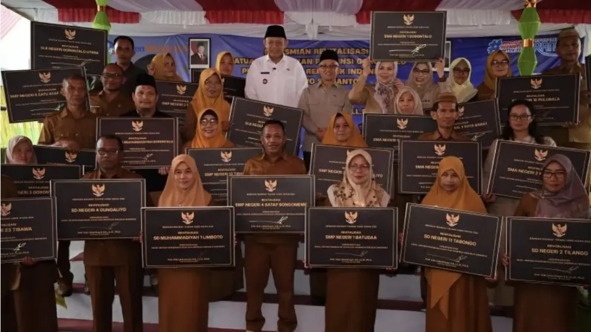 Wakil Menteri Pendidikan Dasar dan Menengah (Wamendikdasmen) Atip Latipulhayat dalam pernyataan tertulis di Jakarta pada Rabu (29/4/2026) meresmikan revitalisasi 30 satuan pendidikan dari berbagai jenjang, mulai dari sekolah dasar hingga menengah di Provinsi Gorontalo.&nbsp; ANTARA/HO-Humas Kemendikdasmen