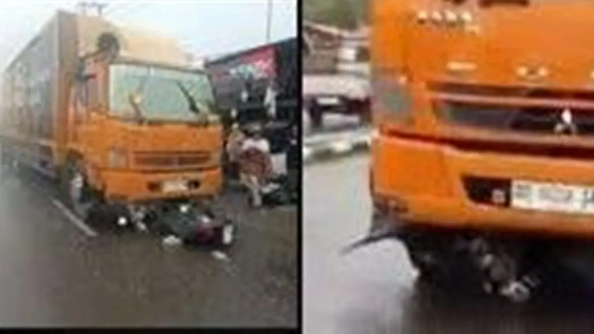 Kecelakaan tragis terjadi di Jalan Trans Sulawesi, Desa Yosenegoro, Kecamatan Limboto Barat, yang melibatkan dua siswi SMA dengan sebuah truk kontainer.(F:Ist)