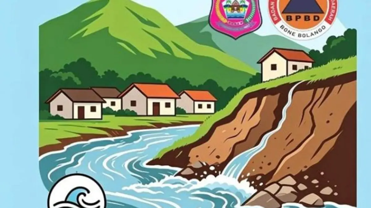Pemerintah Kabupaten Bone Bolango melalui BPBD langsung mengeluarkan panduan mitigasi untuk melindungi masyarakat.(F:dok Dkmfo)