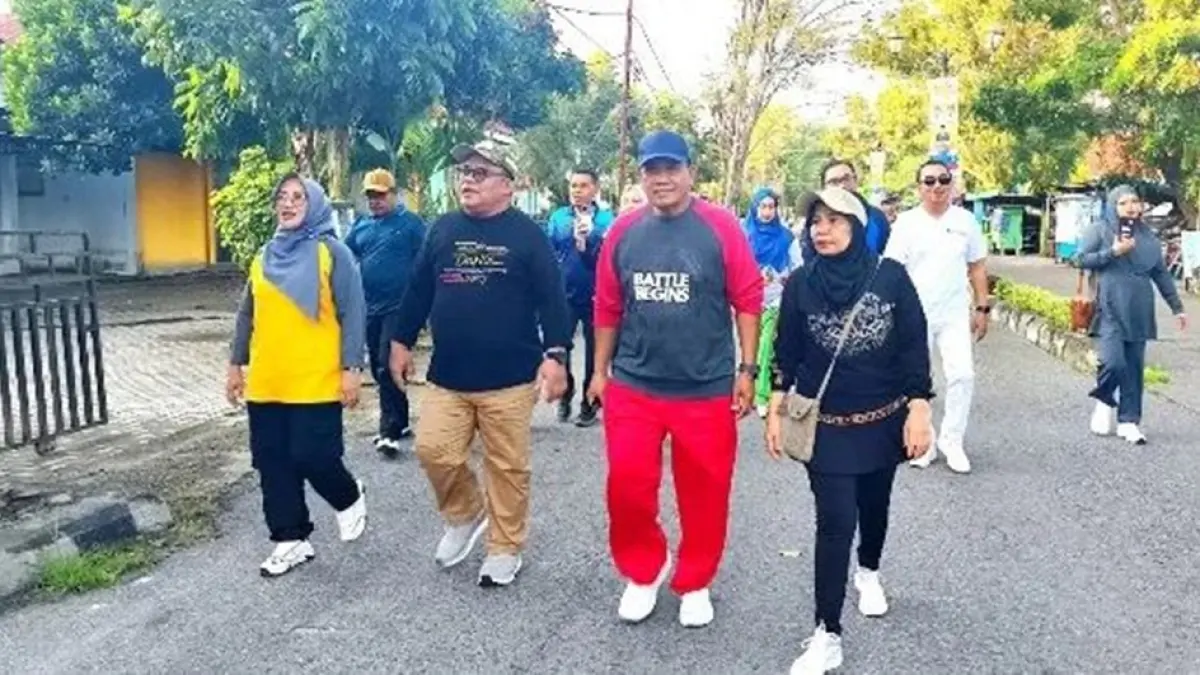 Sekretaris Daerah Kabupaten Gorontalo Sugondo Makmur menegaskan bahwa CFD tetap 
berjalan sebagai bagian dari program kebugaran ASN.(F:DKmfo)