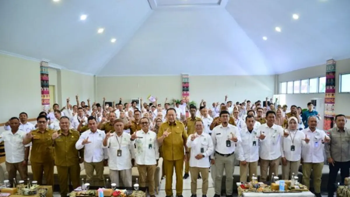Rapat koordinasi pembangunan sektor kehutanan Provinsi Gorontalo Tahun 2026 di Aula BPDAS Bone Limboto.(F:Mila-Dkmfotik)