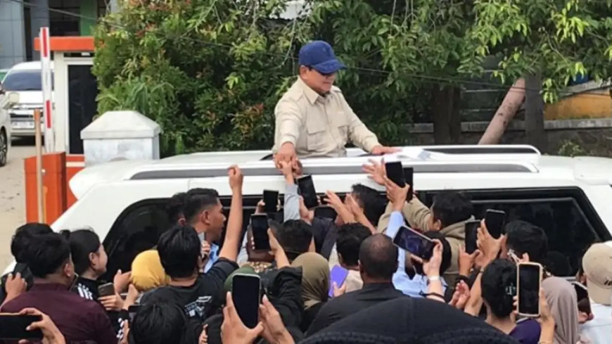 Kedatangan Presiden Prabowo Subianto ke Provinsi Gorontalo,disambut antusias masyarakat Gorontalo.(F:Ist)