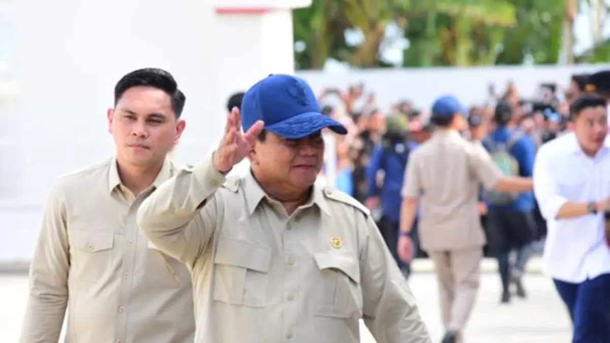 Presiden Pramengunjungi Kampung Nelayan Merah Putih di Leato Selatan, Kota Gorontalo,bowo Subianto.(f:iSWT)