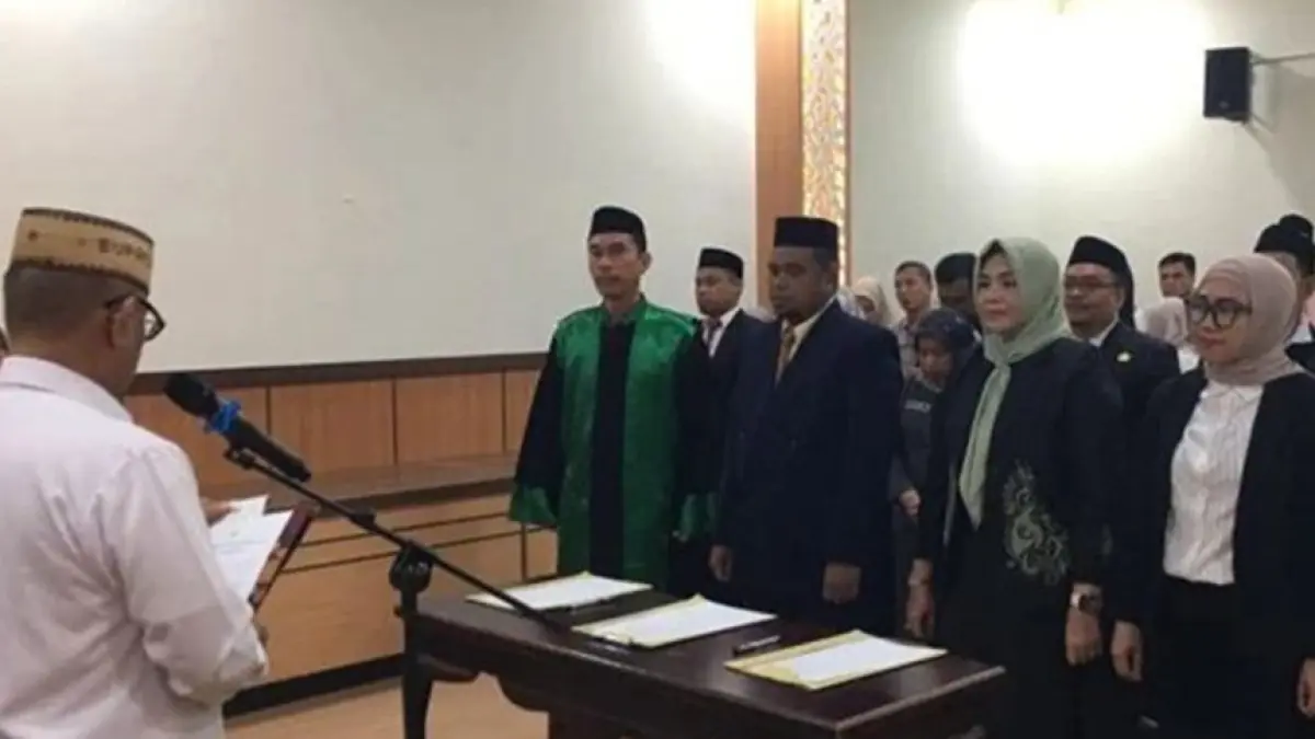 Kepengurusan Dewan Pendidikan Kabupaten Boalemo resmi dilantik Bupati Bone Bolango Ismet Mile.(F:DKmfo)