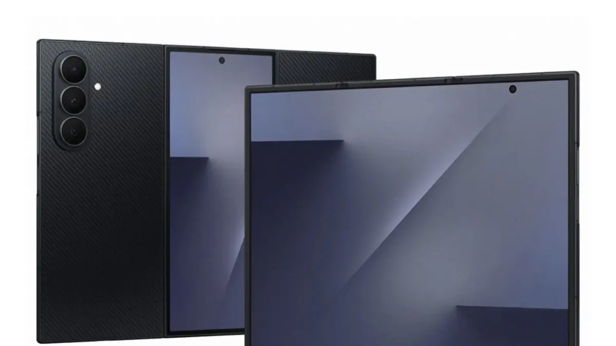 Tampilan ponsel lipat tiga Samsung Galaxy Z Trifold. (Samsung)
