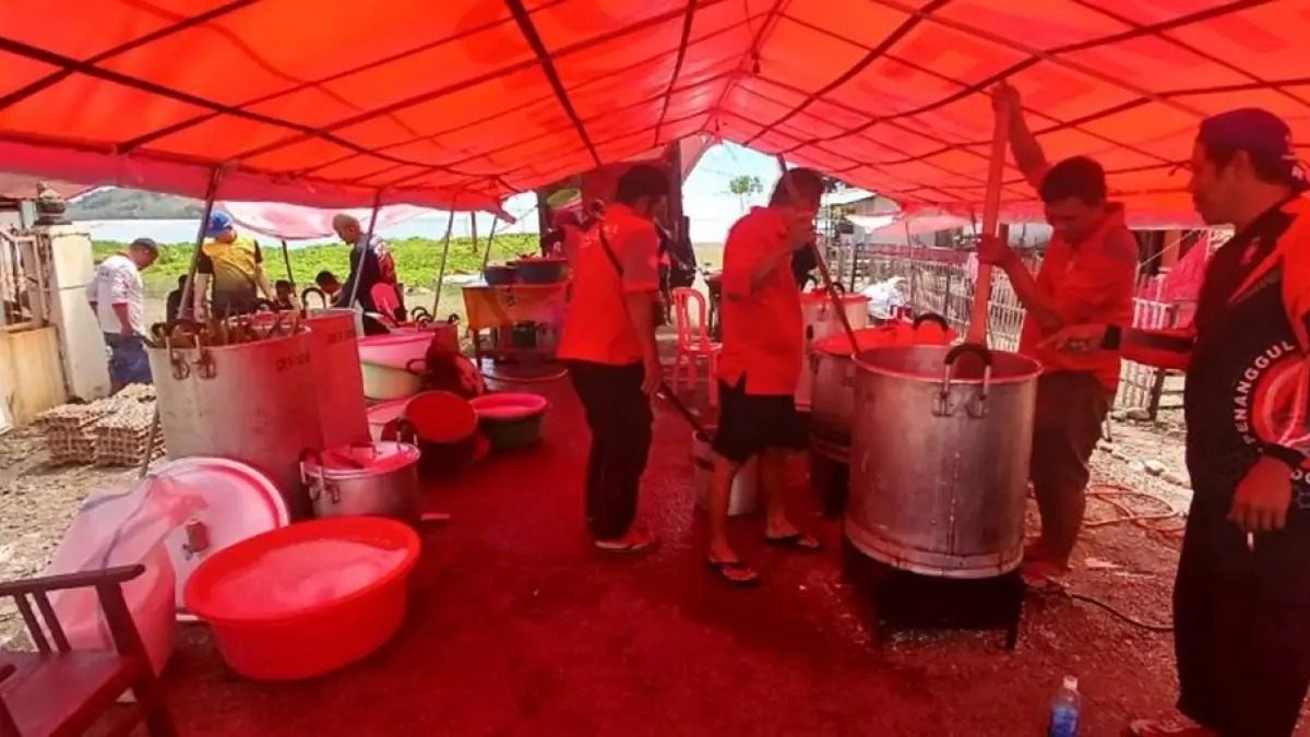 Operasional Posko Dapur Umum di Kecamatan Biau, Kabupaten Gorontalo Utara diperpanjang selama satu hari tambahan (Foto : Istimewa)