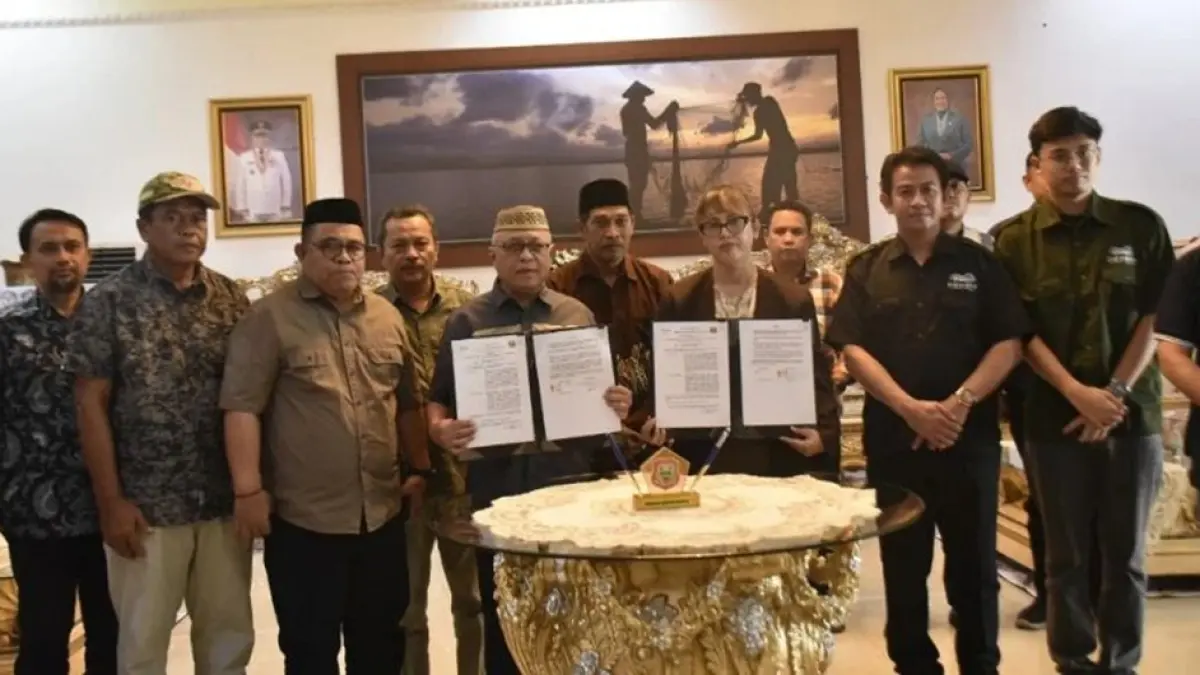 Pemerintah Kabupaten Gorontalo resmi meluncurkan Program Carbon Credit (Kredit Karbon) Berbasis Tanaman Produktif melalui kerja sama dengan Koperasi Infinity Alam Lestari. (F:Dkmfo)