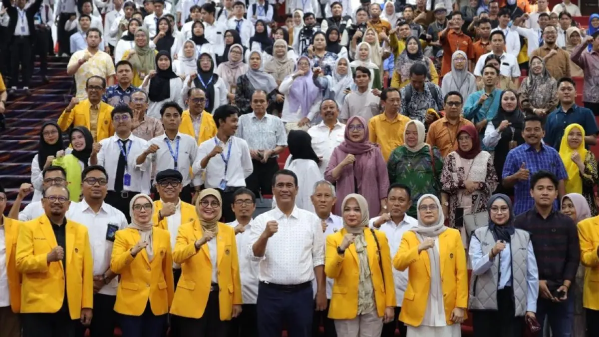 Kuliah umum Menteri Pertanian Andi Amran Sulaiman di Universitas Negeri Makassar (UNM), Rabu (3/6/2026).