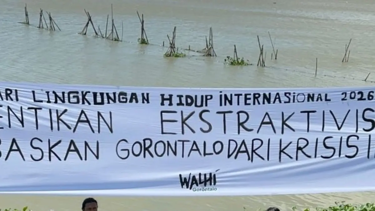 Aksi peringatan hari lingkungan hidup sedunia/ANTARA/Faradila Alim.