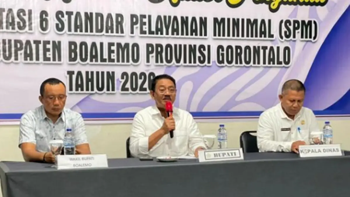 Bupati Boalemo Rum Pagau menegaskan bahwa transformasi posyandu merupakan 
langkah strategis .(F:DKmfo)