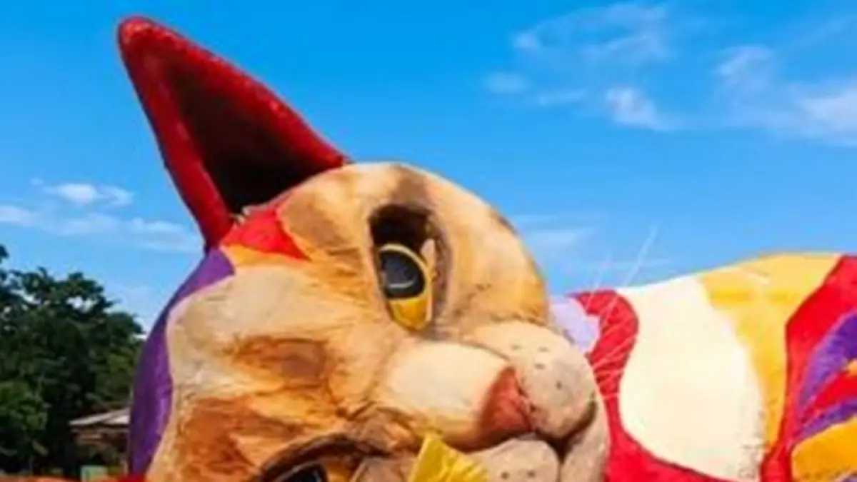 Kucing Raksasa Bisa Berkedip di Pentadio Resort Gorontalo (F:istimewa)